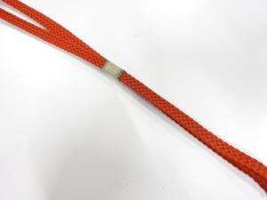 アンティーク　未使用品　正絹　帯留用手組み三分紐